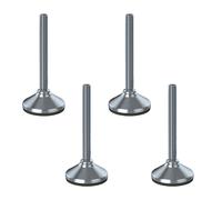 Piedino di livellamento inox M16x150 base 80 mm e pad antivibrante 6000 kg - ...