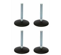 Piedino di livellamento zincato M10x90 50 mm base in plastica 470 kg - Set di 42