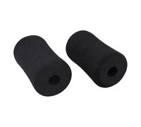 Piedino di ricambio in schiuma per cuscinetti per macchine per arricciare le gambe, per panche da peso, tavoli a inversione e stazioni di allenamento in palestra, compatibile con 22 tubi da 25 mm (2