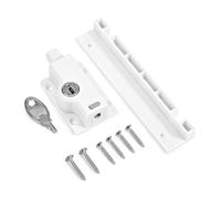 Piedino di sicurezza per porta scorrevole, con funzione di supporto superiore o inferiore, a prova di bambino, confezione da 2