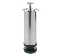 Piedino di supporto per mobili, in diversi colori, altezza totale 150 mm, diametro 50 mm (effetto acciaio inossidabile)
