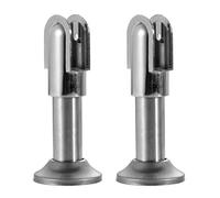 Piedino divisorio per WC, in acciaio inox, facile da installare, 2 pezzi