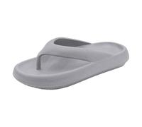Piedino flip flop clip antiscivolo esterno estate suola morbida bagno coppie indossare sandali sandali sandali casual con suola spessa, grigio., 43 EU