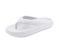 Piedino flip flop clip antiscivolo esterno estate suola morbida bagno coppie indossare sandali sandali sandali casual con suola spessa, bianco, 45 EU