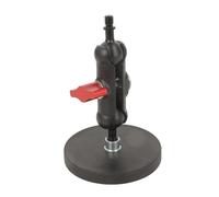 Piedino magnetico regolabile girevole a 360 gradi, con piastra da 66 mm, filettatura standard da 1/4 per fotocamera di sicurezza, attacco magnetico