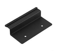 Piedino per armadietto, apriporta senza contatto, salvaspazio, in ferro, per cassetti da 2 cm di spessore, design sottile, facile da montare, colore bianco, per cucina (nero)