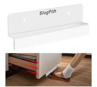 Piedino per cassetto della spazzatura, per aprire la spazzatura a mani libere, materiale in acciaio inossidabile resistente, design a piedino per armadietti completamente sovrapposti in cucina,