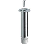 Piedino per mobili Hettich acciaio con vite M10 L 150-160 x Ø 30 mm Cromato