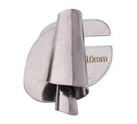 Piedino per orlo arrotolato per macchine da cucire, con guida per raccoglitore, 10 mm, in acciaio inox