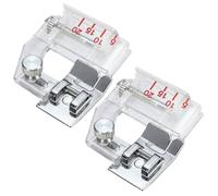 Piedino per orlo arrotolato, piedino per orlo arrotolato 5-20mm Nastro sbieco regolabile per macchine da cucire Nastro sbieco per la maggior parte delle macchine da cuci