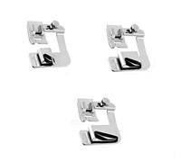 Piedino per orlo arrotolato, set da 3 pezzi, 3 diverse dimensioni da 10/20,5/20,3/20,3 cm, accessori perfetti per Brother Singer e altre macchine da cucire con attacco basso
