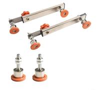 Piedino pieghevole per macchina da taglio in acciaio inox con PVC antiscivolo, supporto regolabile per stabilità, confezione da 4 e 6 opzioni (B)