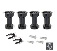 Piedino Regolabile con Base Pre-Assemblata per Mobile 98-115 mm Plastica Nero