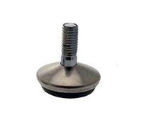 Piedino regolabile x mobili nichelato/gomma base d.mm 32 h.mm 31 mm 10x14 (25 pe