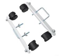 Piedino regolabile per riscaldatore elettrico con ruote per pannelli di riscaldamento a infrarossi, struttura in ghisa, finitura argento, cuscinetti in spugna antiscivolo, protezione del pavimento (2