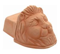Piedino sottovaso in terracotta testa di leone 9x14x10 cm Terracotta
