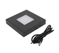 Piedistalli di Visualizzazione, Piatto di Visualizzazione del Supporto Illuminato per Opere d'arte in di Vetro Decorazione per Feste Natalizie Base Luminosa a LED,