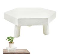 Piedistallo di Fiori - sgabello montante, sedia decorativa Vegetal | Sgabello di supporto Vegetale in legno, supporto botanico, rovere massiccio intagliato, elegante piattaforma vintage mensola