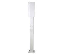 Piedistallo per caricabatterie EV per impieghi gravosi, Piedistallo per stazione di ricarica EV con gancio, Pilastro per veicoli elettrici montato a pavimento Adattatore per cavo montato su EV