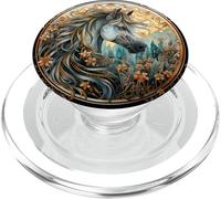 Piedistallo per telefono Porta-telefono cavallo bianco PopSockets PopGrip per MagSafe