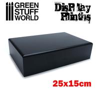 PIEDISTALLO RETTANGOLARE Nero 25x15 cm - MDF legno laccato display espositore