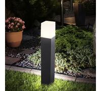 Piedistallo Supporto Lampada Nero Esterno Illuminazione Giardino Terrazzi Alu [EEK: Non valutato]