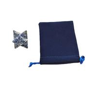 Piedra naturale a forma di estrella di seis puntas, merkaba, protezione sagrada, meditazione, generatore di energia, sanación, chacras, 2,5 cm (sodalite)