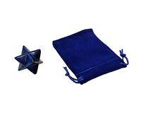 Piedra naturale a forma di estrella di seis puntas, merkaba, protezione sagrada, meditazione, generatore di energia, sanación, chacras, 2,5 cm (lazurite)