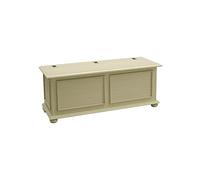 Pieffe Mobili AM1010081 Cassapanca Baule, Legno, Grezzo Non Verniciato, 120 x 42 x 50 cm