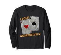 Piega aggressivamente Le Carte del Giocatore di Poker Texas Holdem Maglia a Manica