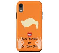 Piega il ginocchio o fuori con te TRUMP POTUS USA Custodia per iPhone XR
