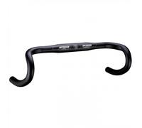 Piega Manubrio Compact Alluminio Nero 420mm 31.8mm Bici Strada