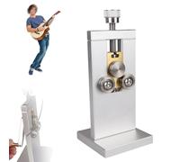 Piega-tasti manuale regolabile per chitarra, regolatore di precisione radiante con struttura a rulli a 3 punti, strumento per liutaio per piegare e raddrizzare i fili dei tasti(Silver)