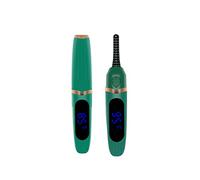 Piegaciglia elettrico 3 ingranaggi trucco ciglia strumento arricciacapelli 2W Display digitale portatile Styling Make Up ciglia Curl fornitura verde