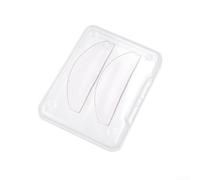 Piegaciglia in silicone autoadesivo diagonale con cuscinetto in gel | Bordo diagonale, cuscinetto in gel autoadesivo, curling delicato, nessun contatto metallico, per occhi sensibili
