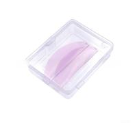 Piegaciglia in silicone autoadesivo diagonale con cuscinetto in gel (rosa | Bordo diagonale, cuscinetto in gel autoadesivo, curling delicato, nessun contatto metallico, per occhi sensibili