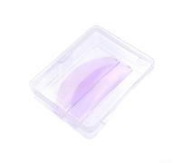 Piegaciglia in silicone autoadesivo diagonale con cuscinetto in gel (viola | Bordo diagonale, cuscinetto in gel autoadesivo, curling delicato, nessun contatto metallico, per occhi sensibili