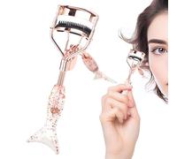 Piegaciglia per trucco, piccolo piegaciglia | Piccolo piegaciglia forma di coda di pesce con denti pettine, attrezzi per ciglia portatili, ergonomici e belli, accessori per il trucco per ragazze,