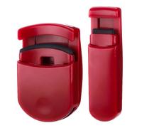 Piegaciglia, piegaciglia dall'aspetto naturale, a lunga durata, mini piegaciglia portatile da viaggio, con morbidi cuscinetti in silicone, per tutte le forme degli occhi (rosso)