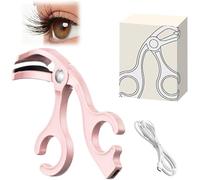 Piegaciglia riscaldabile, piegaciglia riscaldato, elettrico, spazzola per ciglia da donna, riscaldamento rapido, arricciacapelli per tutte le ciglia, trucco veloce e a lunga durata