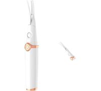 Piegaciglia riscaldato, curvo, riscaldato, cavo USB, ricaricabile, strumento all'avanguardia, 2 in 1, piegaciglia con tre temperature regolabili, anti-bruciatura, durata 24 ore (bianco)