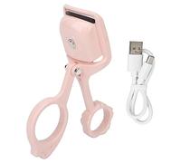 Piegaciglia riscaldato Piegaciglia elettrico Piegaciglia USB Ricaricabile 3 marce Controllo della temperatura Tipo C Ricarica per donne Ragazze ABS Silicone nero (Rosa)
