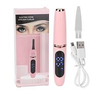 Piegaciglia riscaldato, Piegaciglia riscaldato elettrico ricaricabile USB Piegaciglia a 2 temperature con pettine incorporato Riscaldamento rapido per le donne (Rosa)