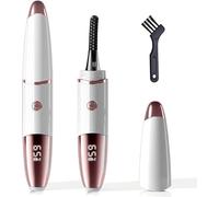 Piegaciglia riscaldato, si riscalda rapidamente entro 10 secondi, 24 ore di durata, ricaricabile elettrico, controllo della temperatura, mini piegaciglia sicuro anti-bruciatura, con display a LED