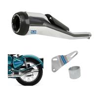 Piegare Cobra Silenziatore Vetro Lana Morsetto + Boccola Per royal enfield