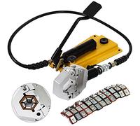 Piegatore idraulico, Kit crimper for tubi idraulici con pompa a pedale e 6 matrici CORRENTE ALTERNATA Strumento di crimpatura del tubo del condimento aria separabile for CORRENTE ALTERNATA Linee