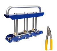 Piegatrice a rulli per bordi a tre stazioni, strumento di piegatura per coperture metalliche con angolo regolabile, piegatrice per lamiera per vari spessori