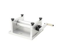 Piegatrice a rulli, piegatrice manuale for piastre fai da te, mini piegatrice in lega di alluminio a 3 rulli con rulli regolabili, for strisce di legno, plastica e metallo