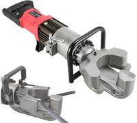 Piegatrice Elettro Idraulica per Tondini 4-22mm Angolo 0-90°, Piegatura Rapida 2,5-3s con Pistone Idraulico ad Alta Spinta, Comando a Un Pulsante per Edilizia, con Scatola di Immagazzinaggio Inclusa