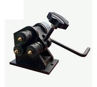 Piegatrice for anelli in metallo a 3 rulli, arricciatrice for anelli in metallo a manovella for asta tonda da 6,5 mm e 25×5 mm, strumento for formare portalampade fai da te